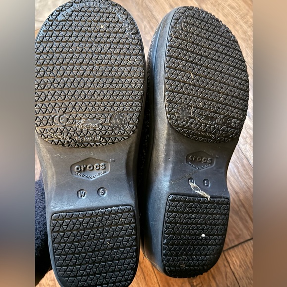 Crocs‎ Dual Comfort Neria Pro II Black Gray SlipOn Clog Shoes Nursing Women 9 - Picture 7 of 8